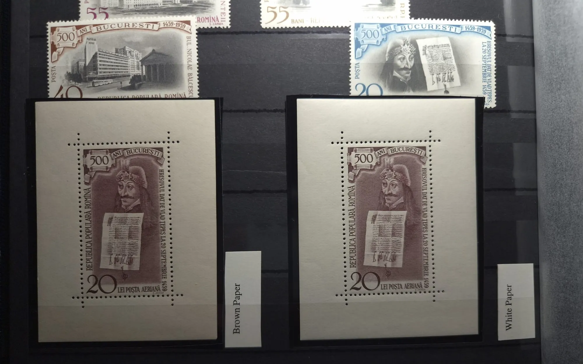 Timbre românești valoroase și colițe rare Vlad Țepeș Soiuz 11 Apollo 15